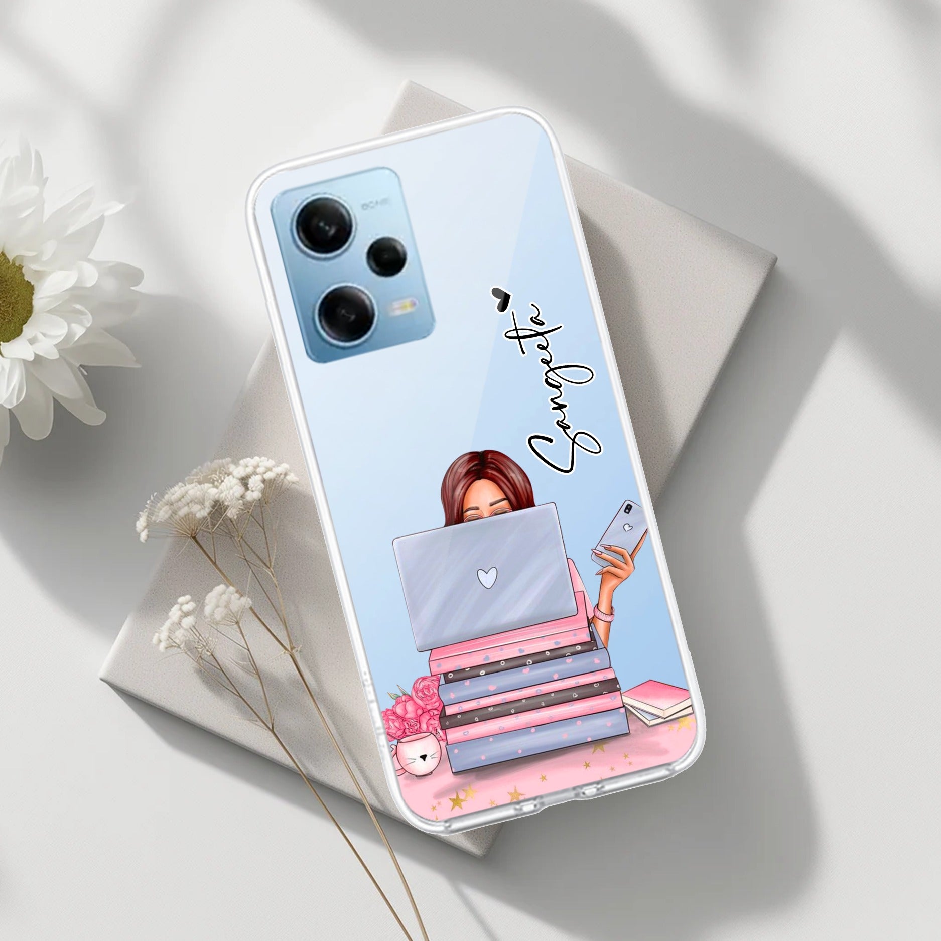 Lady Planner Customize Transparent Silicon Case For Redmi Note 12 5G