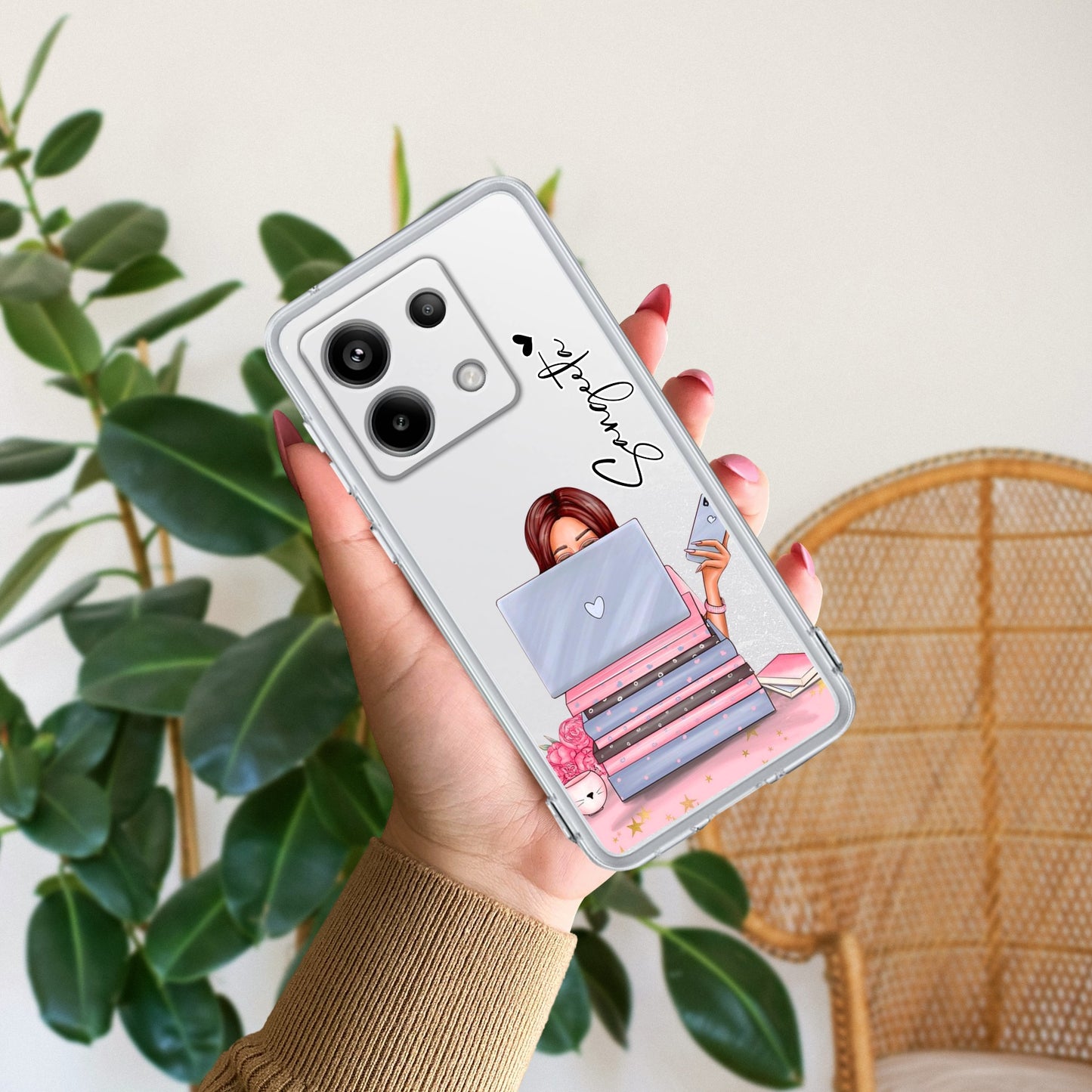 Lady Planner Customize Transparent Silicon Case For Redmi/Xiaomi