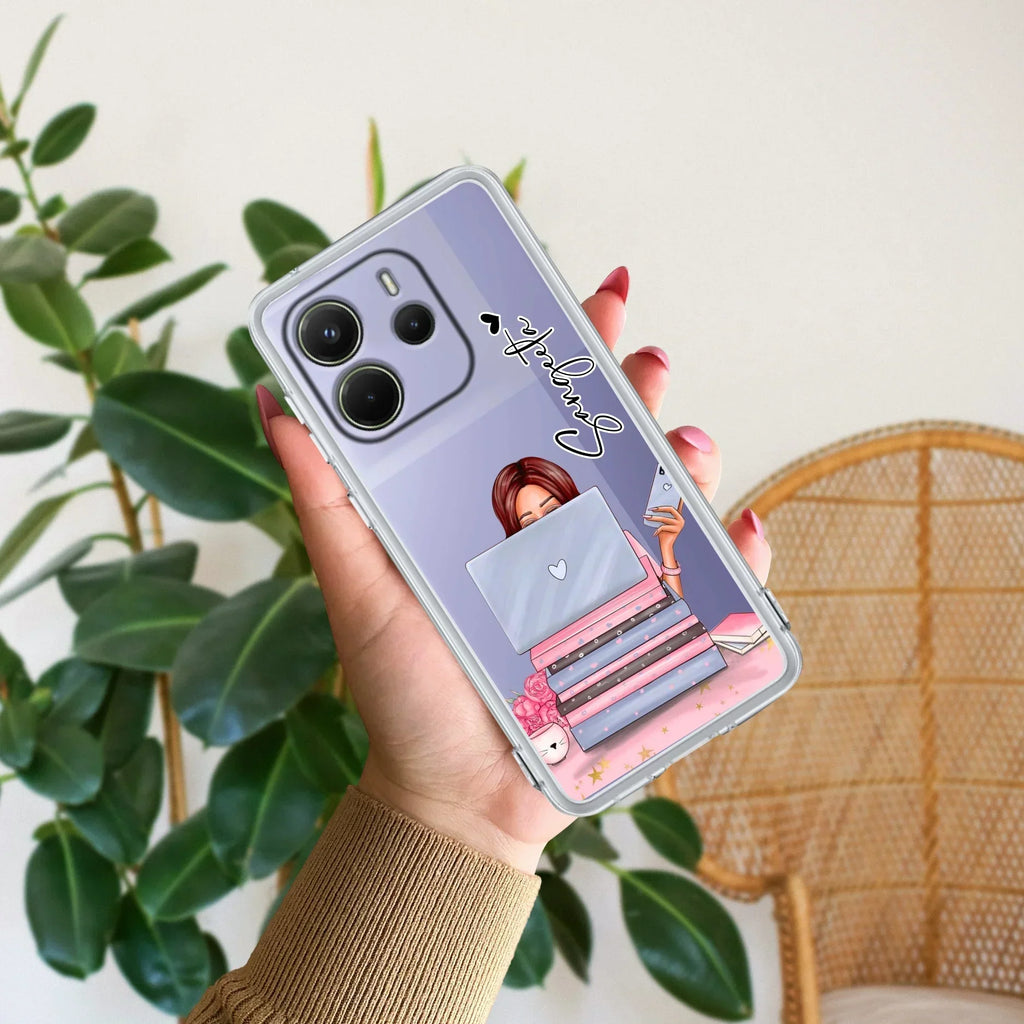 Lady Planner Customize Transparent Silicon Case For Redmi 13C 5G