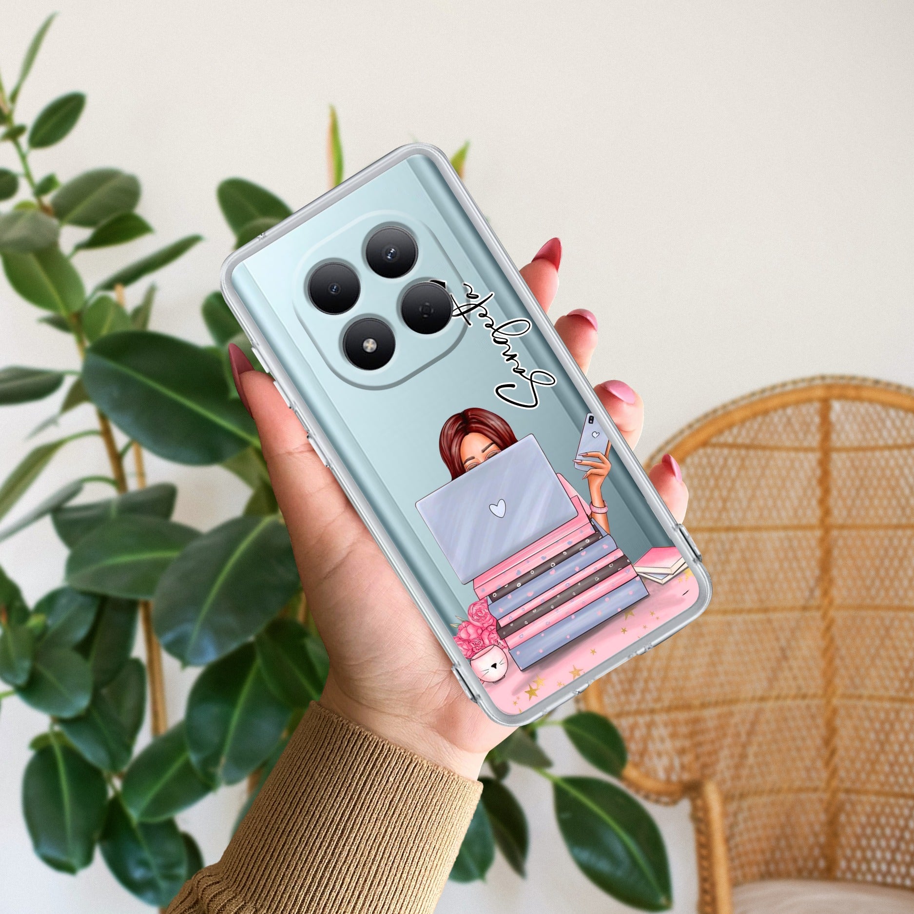 Lady Planner Customize Transparent Silicon Case For Redmi Note 15 Pro Plus 5G