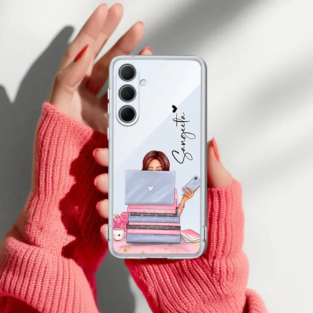 Lady Planner Customize Transparent Silicon Case For Samsung Galaxy A56 5G