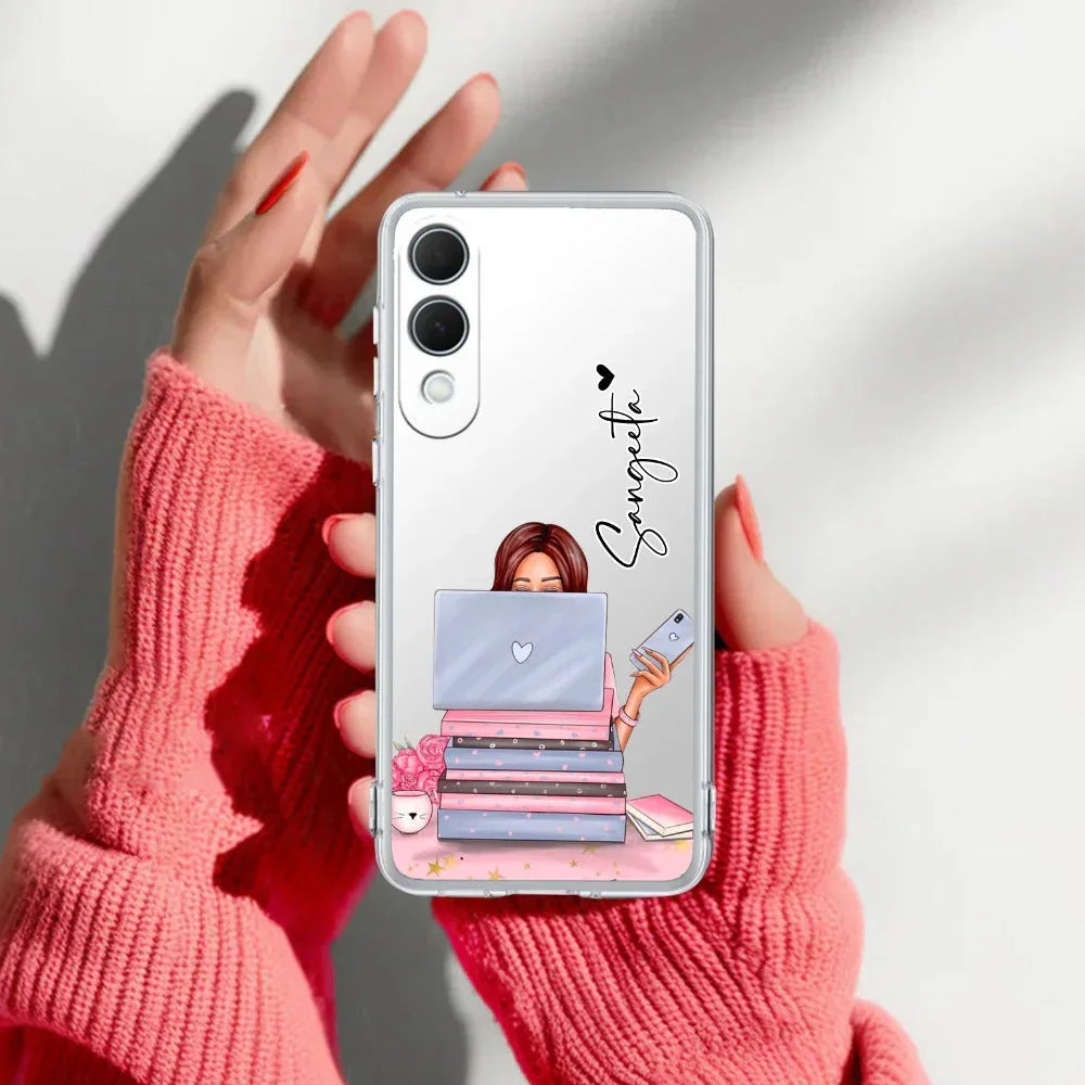 Lady Planner Customize Transparent Silicon Case For Samsung