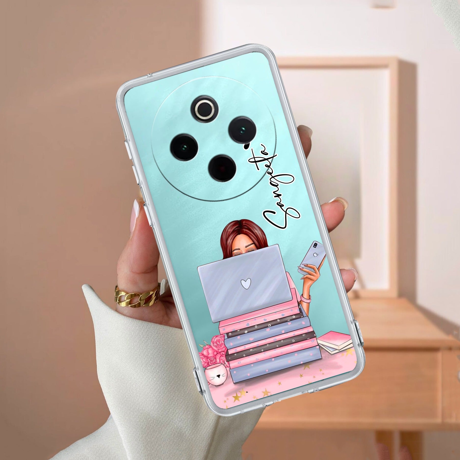 Lady Planner Customize Transparent Silicon Case For Vivo T4 5G