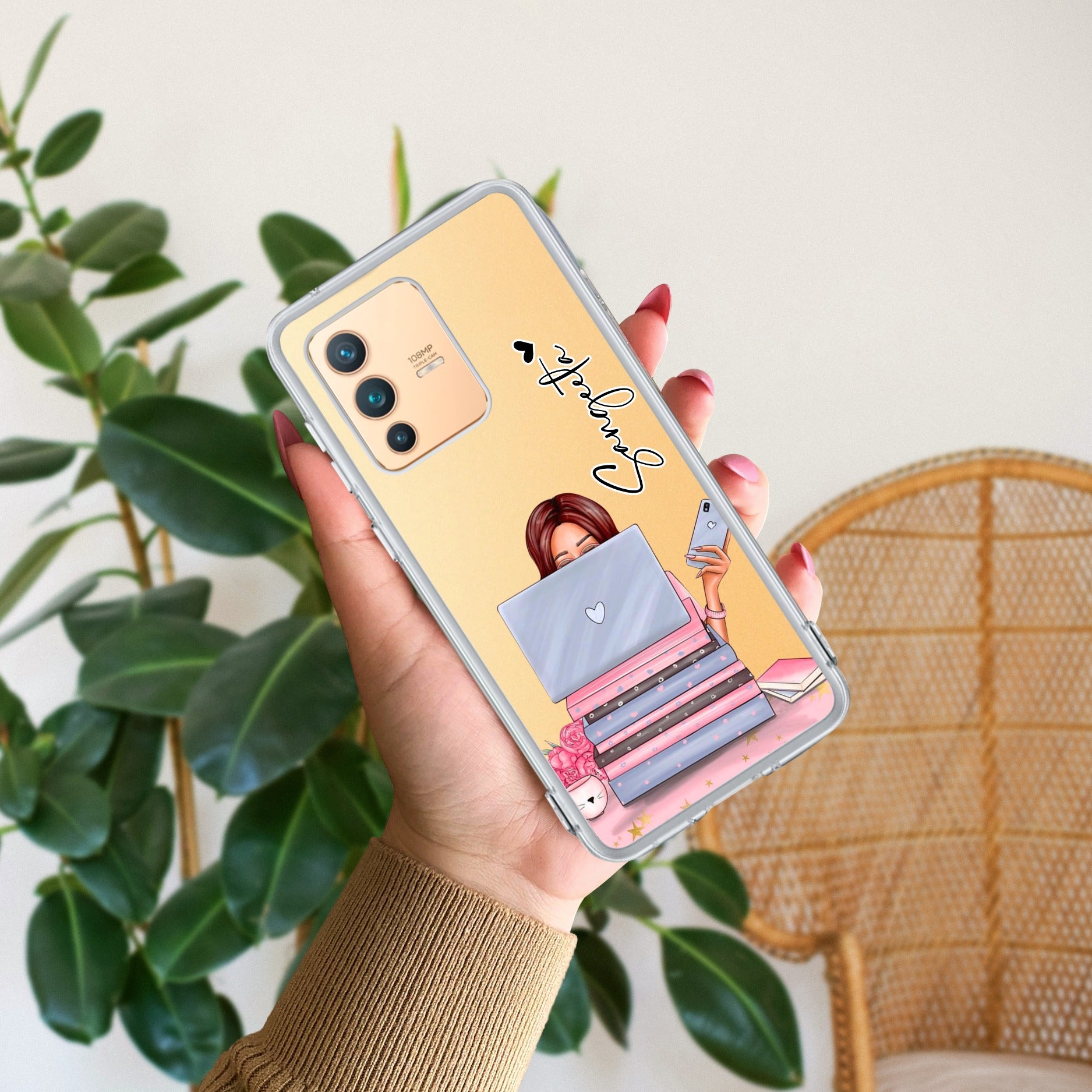 Lady Planner Customize Transparent Silicon Case For Vivo V23 5G