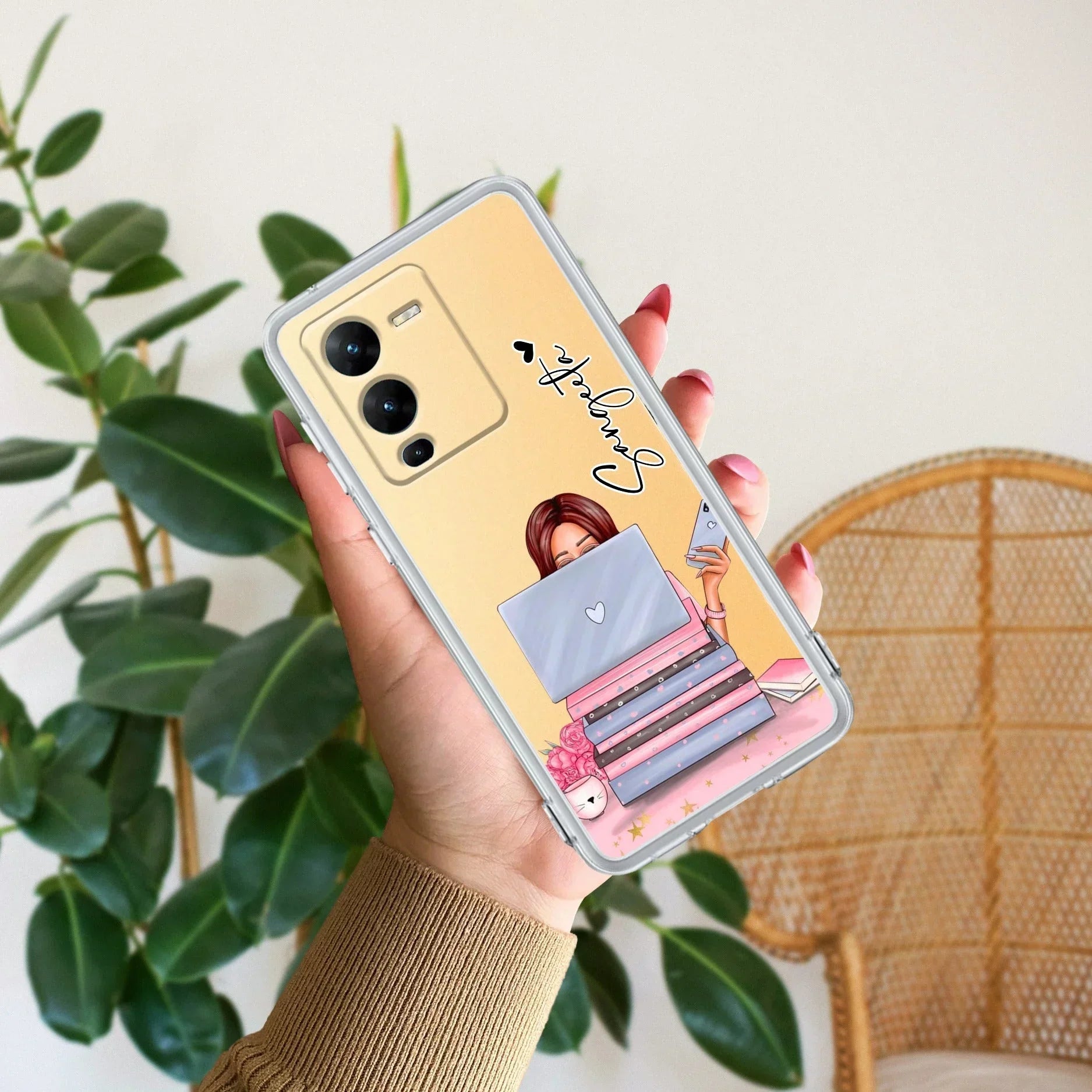 Lady Planner Customize Transparent Silicon Case For Vivo V25 Pro 5G