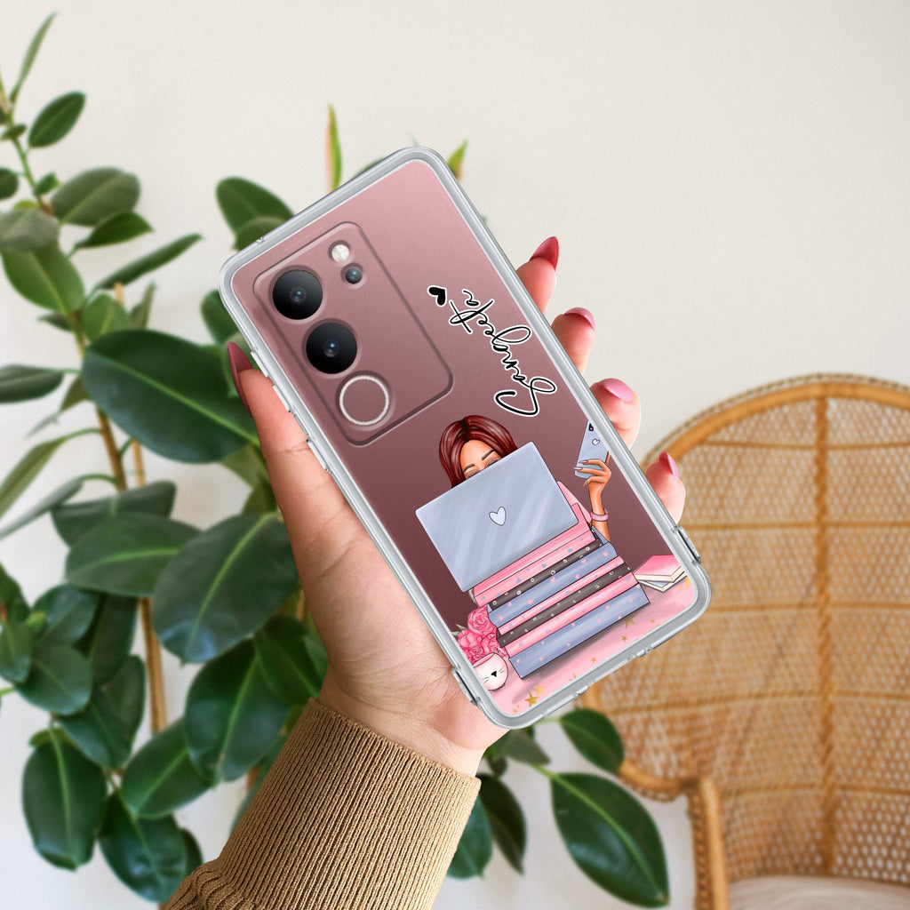 Lady Planner Customize Transparent Silicon Case For Vivo V29 5G
