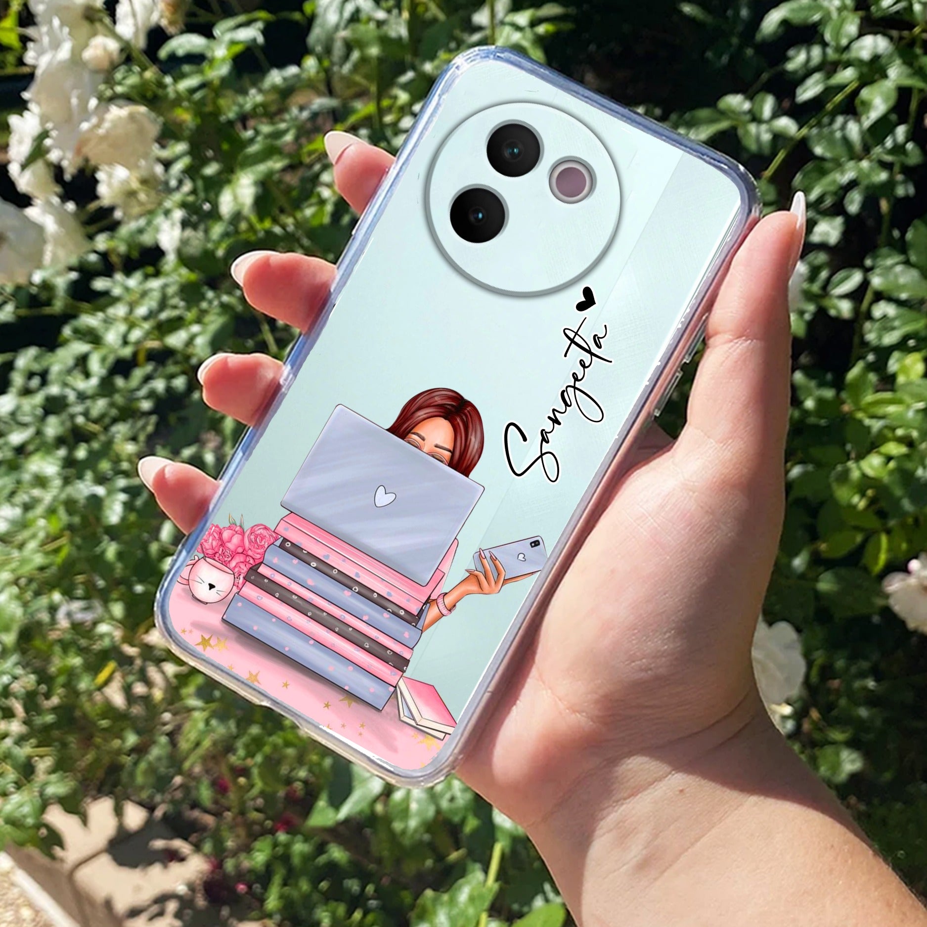 Lady Planner Customize Transparent Silicon Case For Vivo V30e 5G