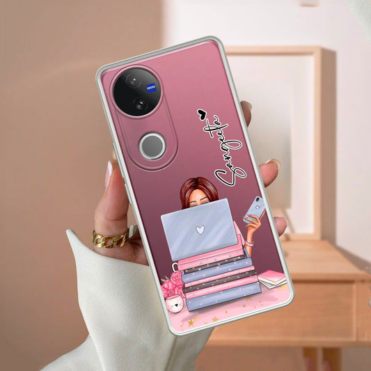 Lady Planner Customize Transparent Silicon Case For Vivo