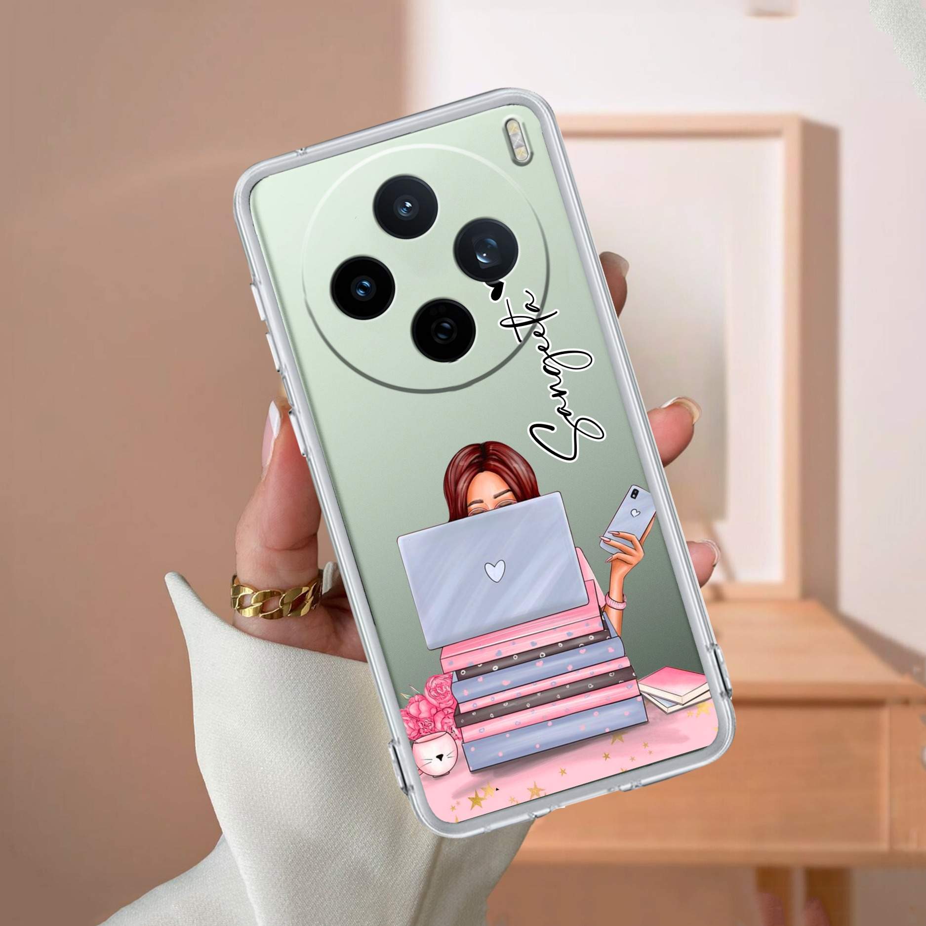Lady Planner Customize Transparent Silicon Case For Vivo V60e 5G