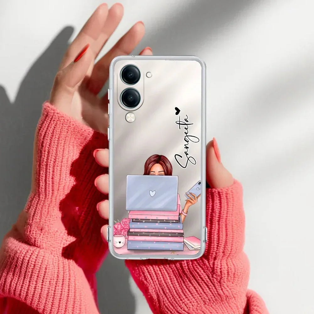 Lady Planner Customize Transparent Silicon Case For Vivo Y27 4G