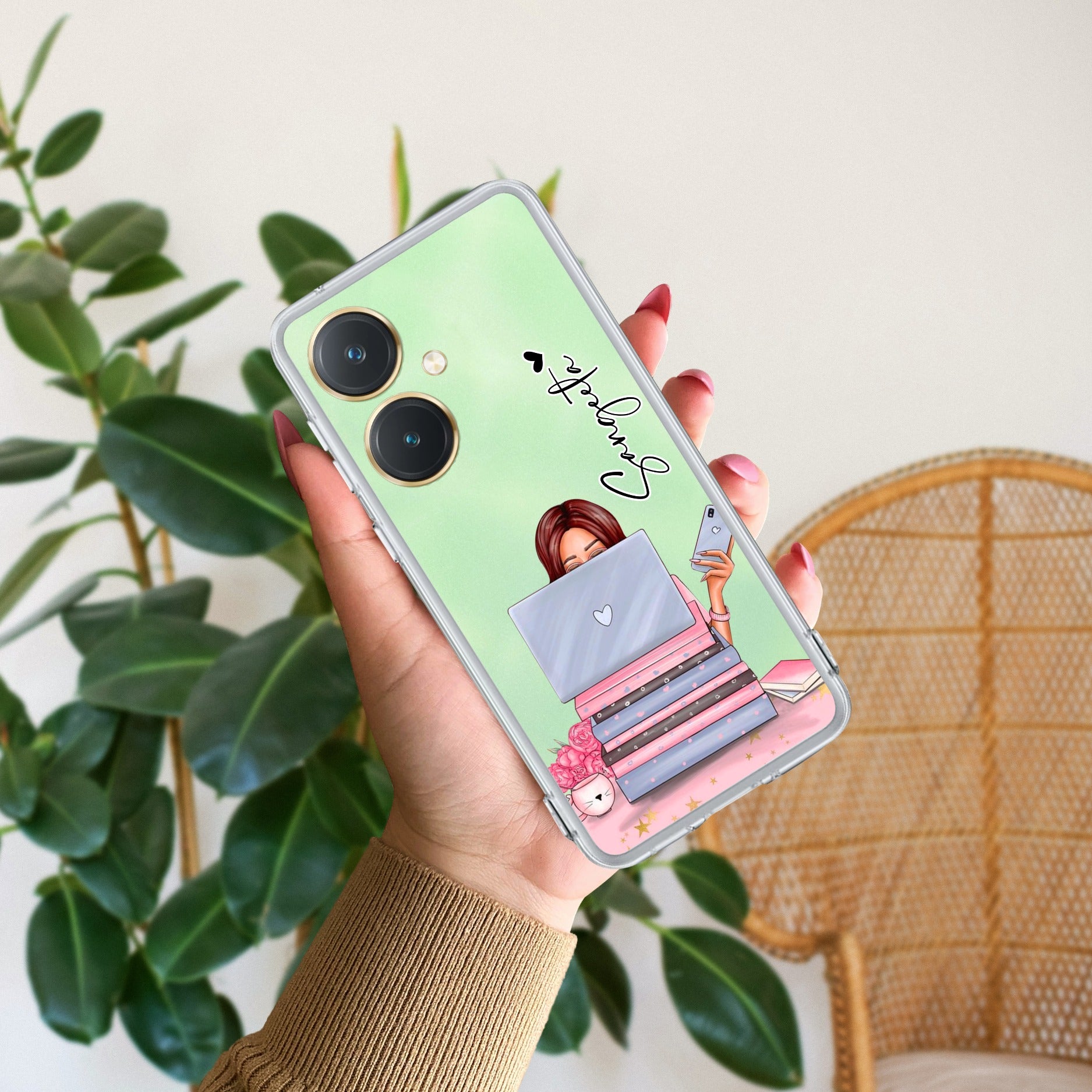 Lady Planner Customize Transparent Silicon Case For Vivo Y27 4G