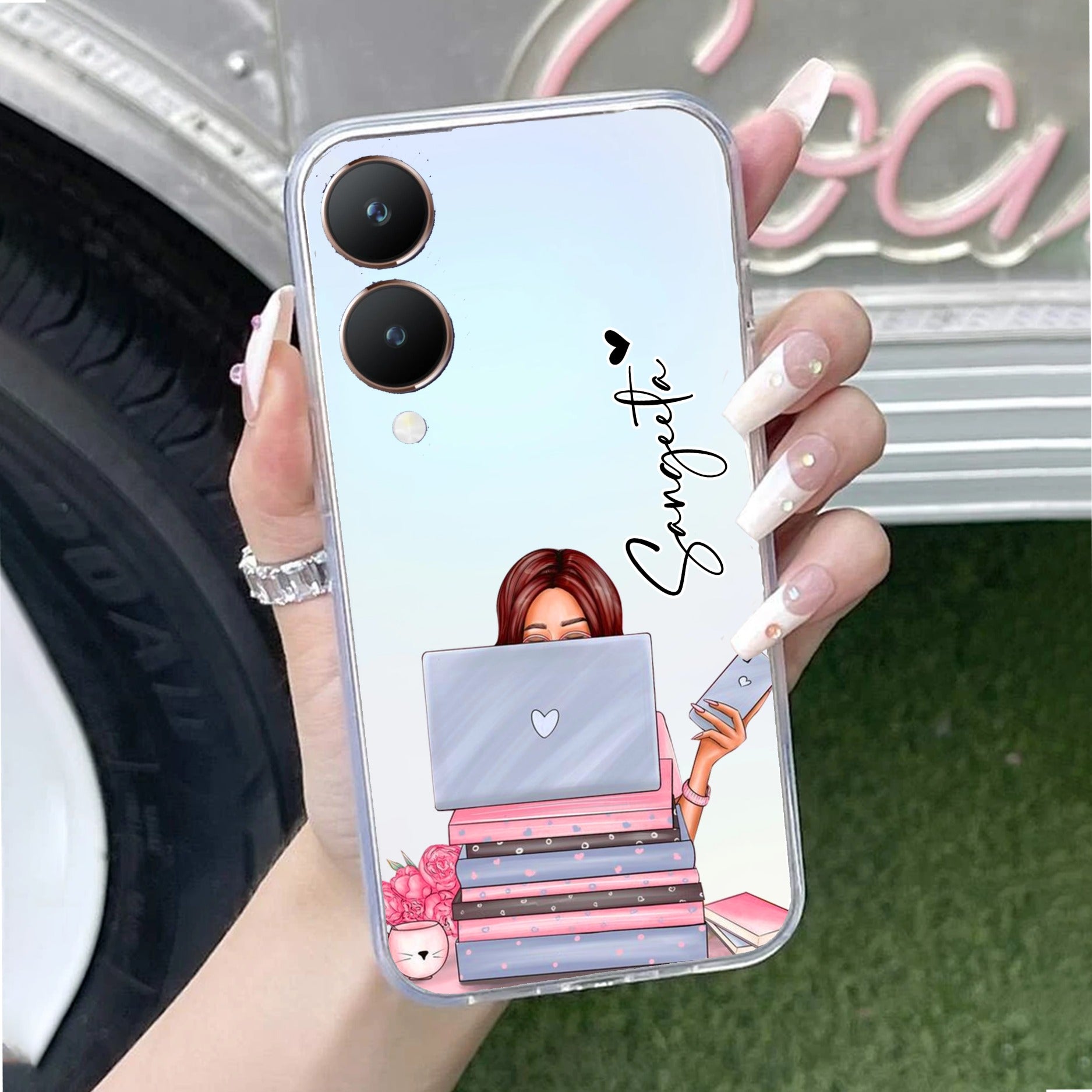 Lady Planner Customize Transparent Silicon Case For Vivo Y28 5G