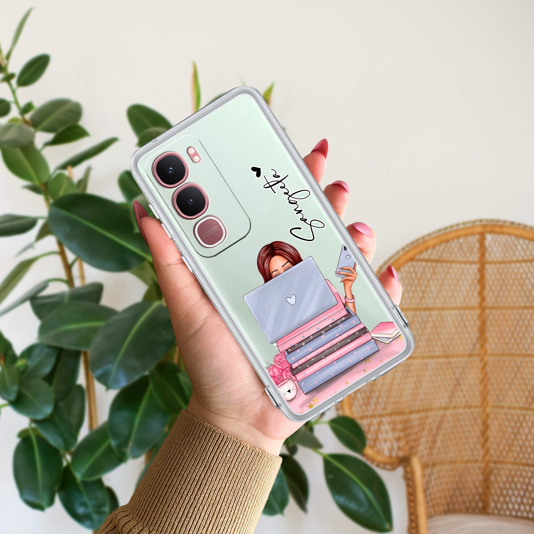 Lady Planner Customize Transparent Silicon Case For Vivo Y31 5G