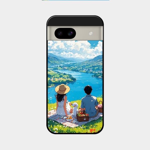 Lakeside Whimsy Glass Case Cover For Google Pixel 8A 5G