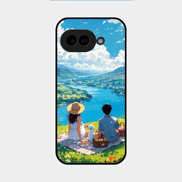 Lakeside Whimsy Glass Case Cover For Google Pixel 9A 5G