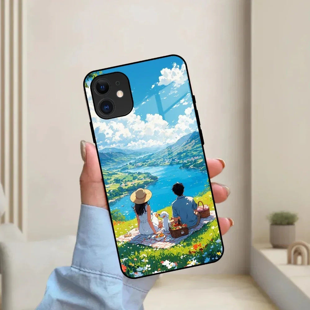 Lakeside Whimsy Glass Case Cover For iPhone - ShopOnCliQ