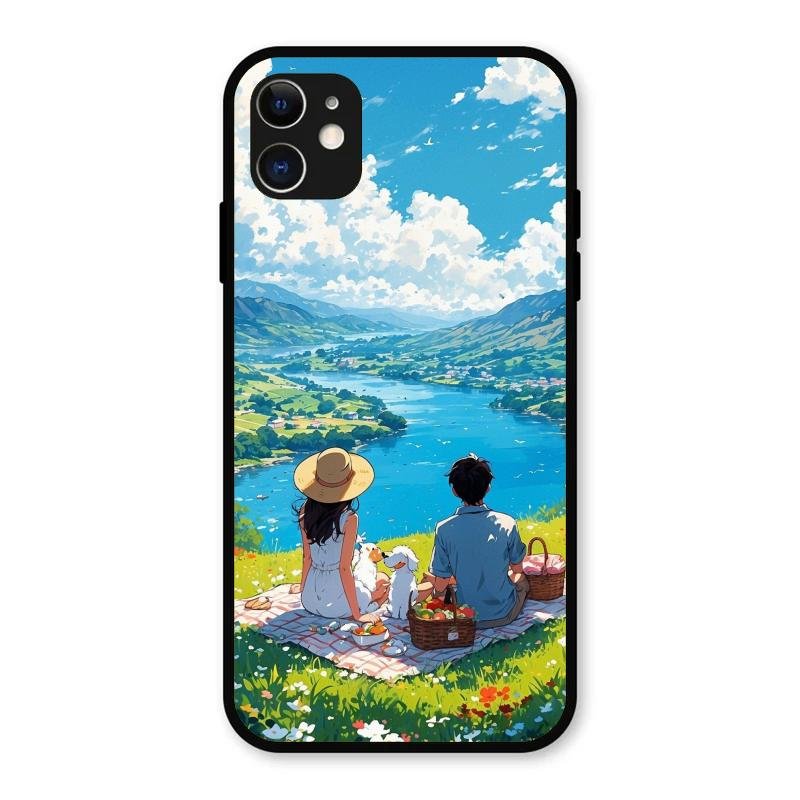Lakeside Whimsy Glass Case Cover For iPhone 11