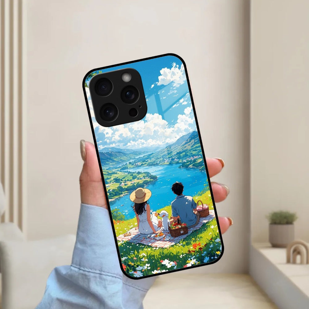 Lakeside Whimsy Glass Case Cover For Motorola