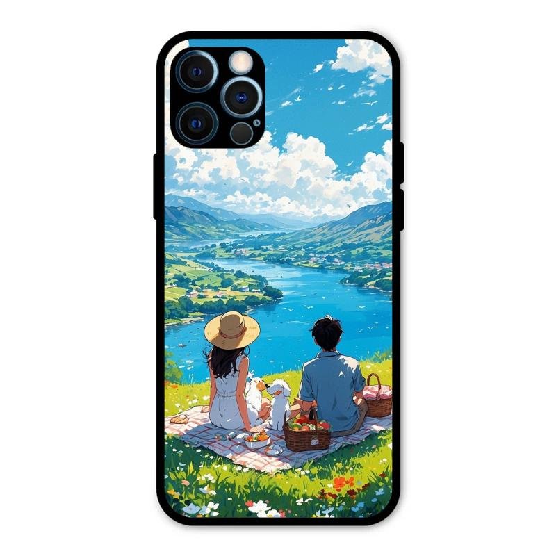 Lakeside Whimsy Glass Case Cover For iPhone 12 Pro