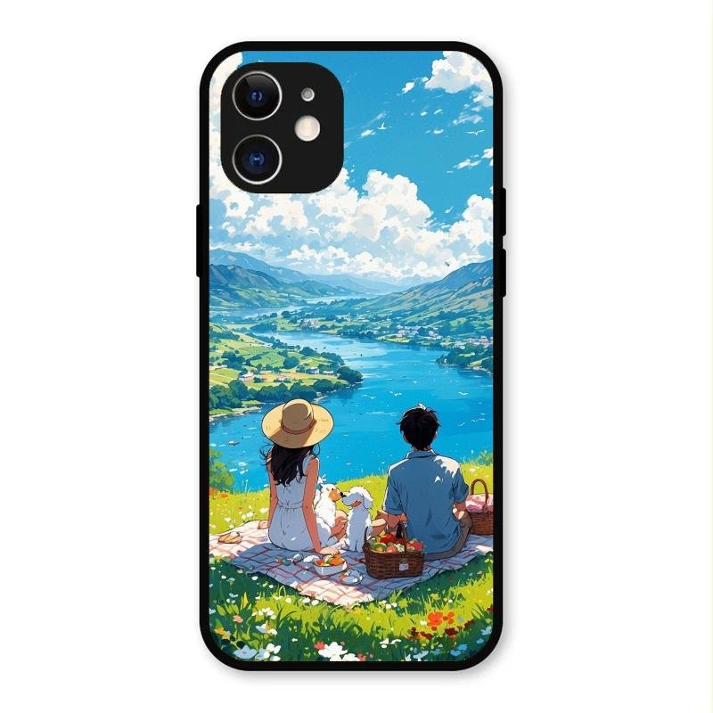 Lakeside Whimsy Glass Case Cover For iPhone 12