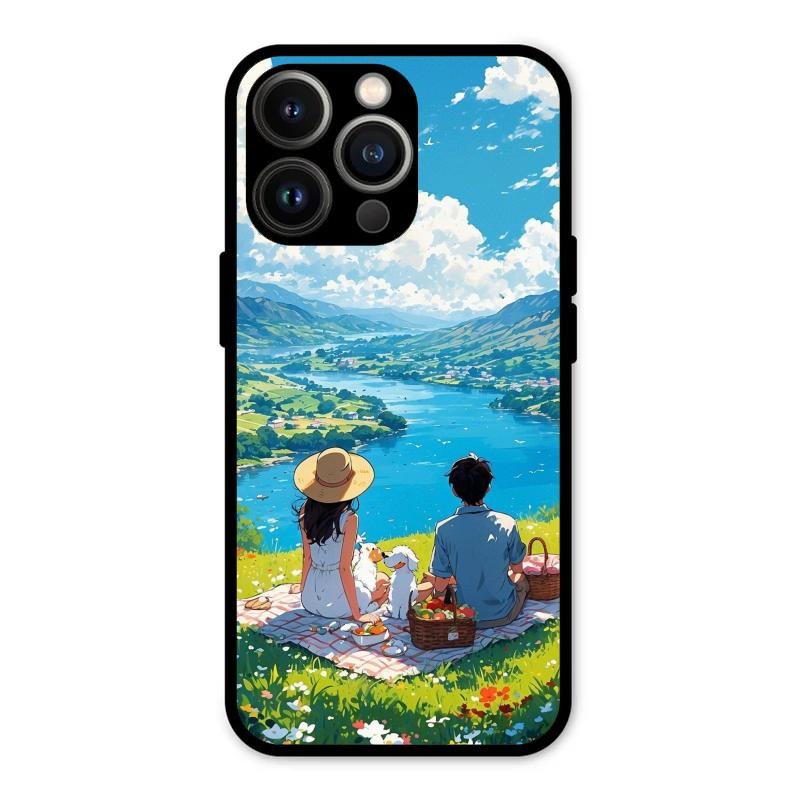 Lakeside Whimsy Glass Case Cover For iPhone 13 Pro Max