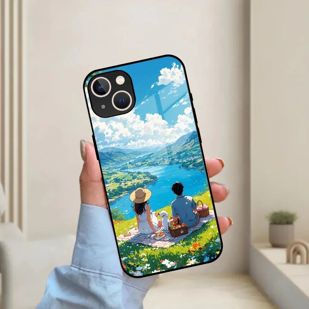 Lakeside Whimsy Glass Case Cover For Motorola - ShopOnCliQ