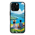 Lakeside Whimsy Glass Case Cover For iPhone 16 Pro