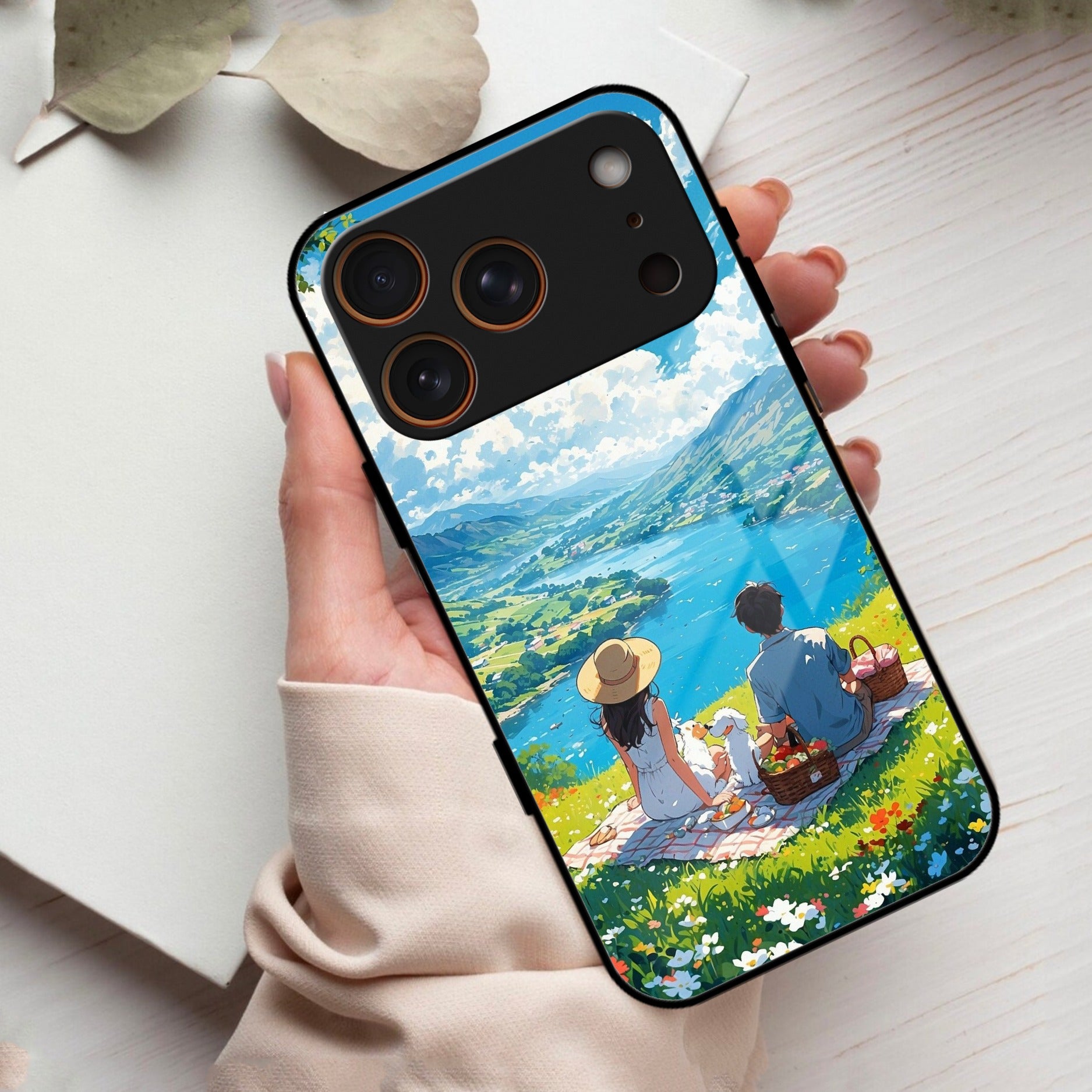 Lakeside Whimsy Glass Case Cover For iPhone 17 Pro