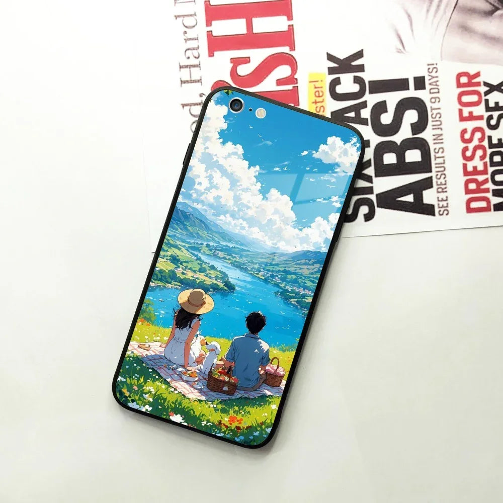Lakeside Whimsy Glass Case Cover For iPhone - ShopOnCliQ