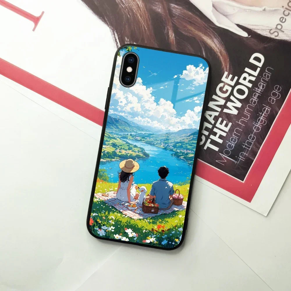 Lakeside Whimsy Glass Case Cover For iPhone - ShopOnCliQ