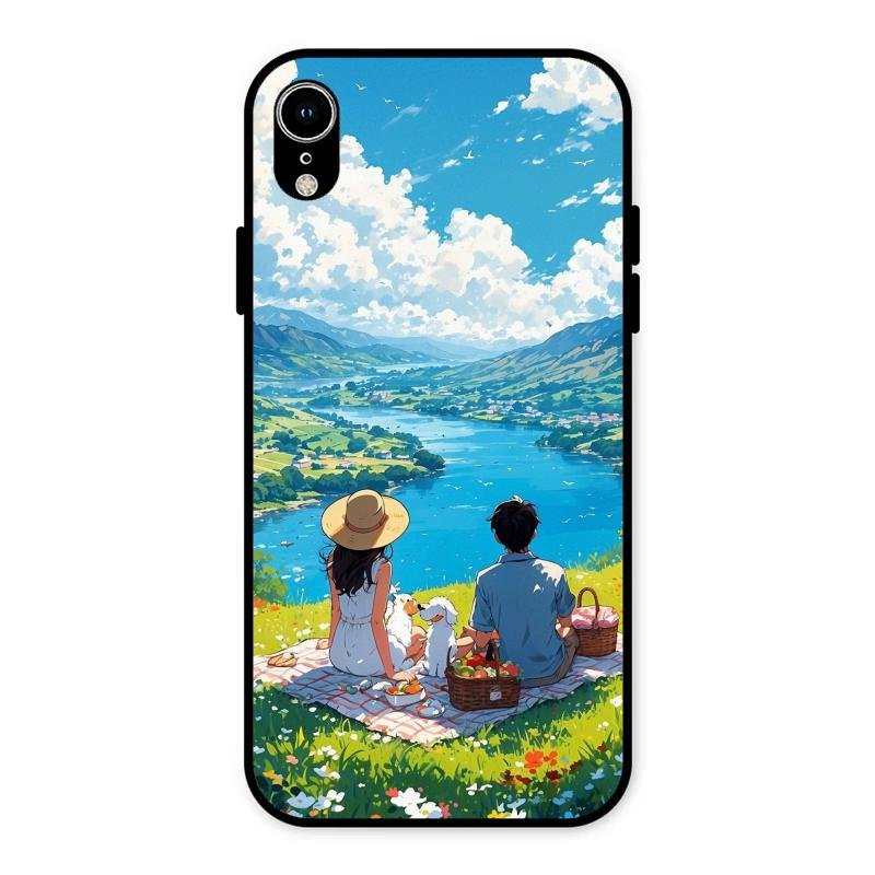 Lakeside Whimsy Glass Case Cover For iPhone XR