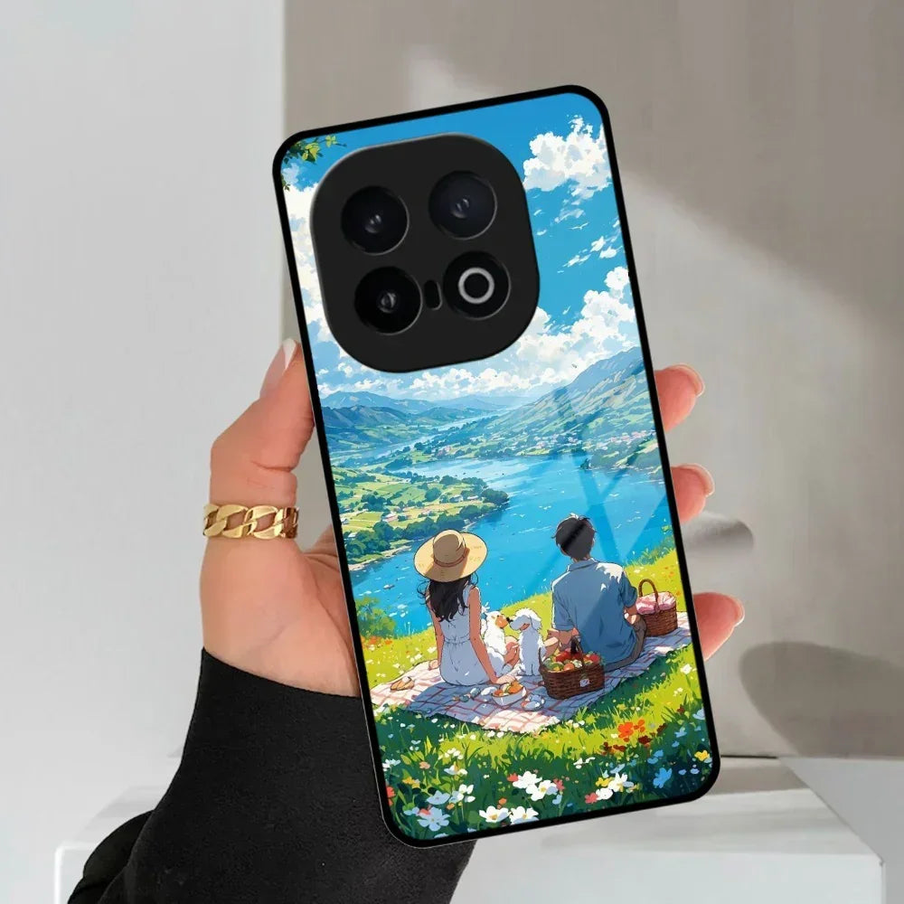 Lakeside Whimsy Glass Case Cover For Vivo - ShopOnCliQ