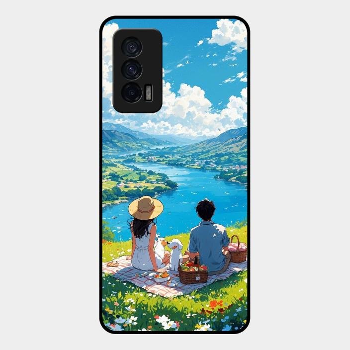 Lakeside Whimsy Glass Case Cover For Iqoo 7 5G