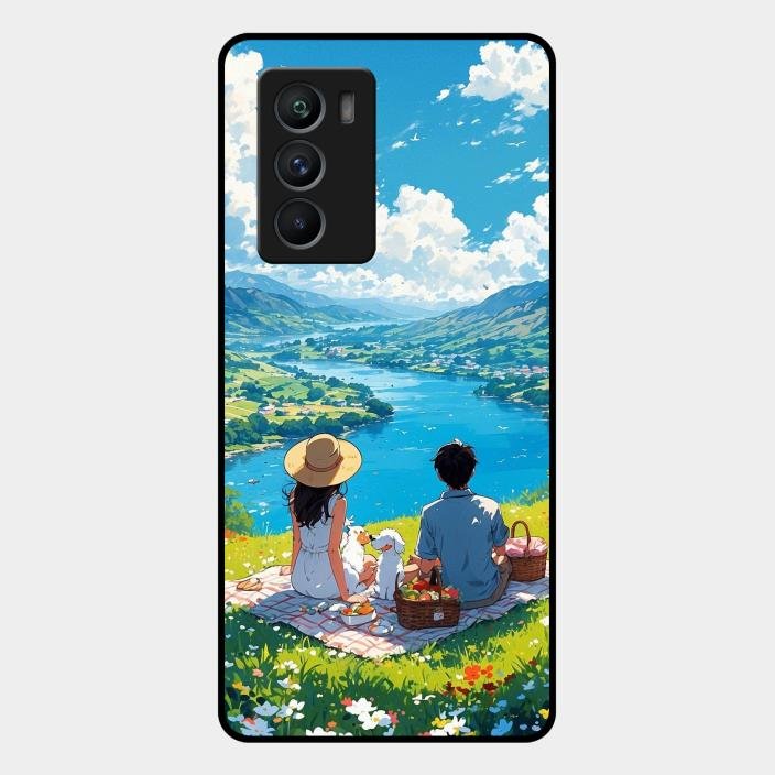 Lakeside Whimsy Glass Case Cover For Iqoo 9 Se 5G