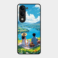 Lakeside Whimsy Glass Case Cover For Iqoo Z10 Lite