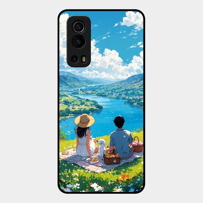 Lakeside Whimsy Glass Case Cover For Iqoo Z3 5G