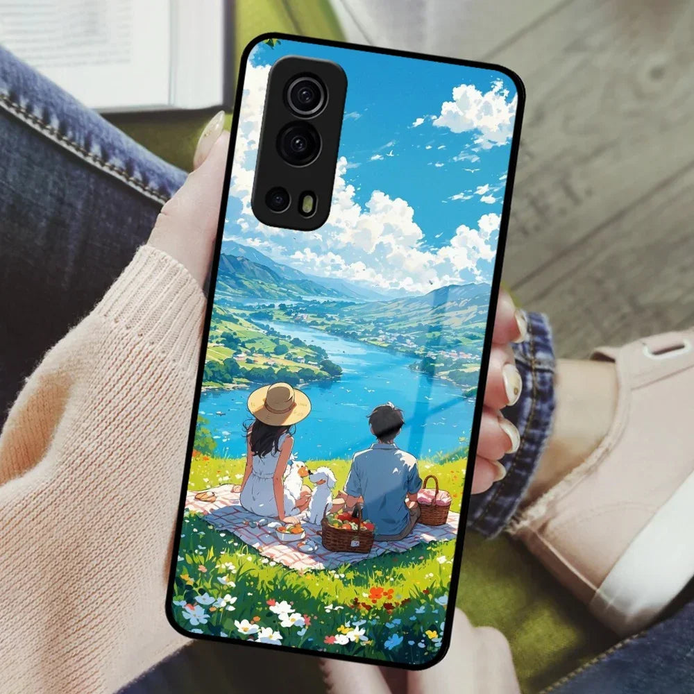 Lakeside Whimsy Glass Case Cover For Vivo - ShopOnCliQ