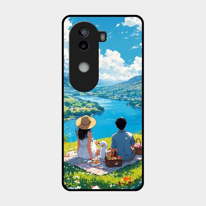 Lakeside Whimsy Glass Case Cover For Iqoo Z9S 5G