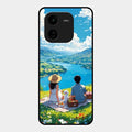 Lakeside Whimsy Glass Case Cover For Iqoo Z9X 5G