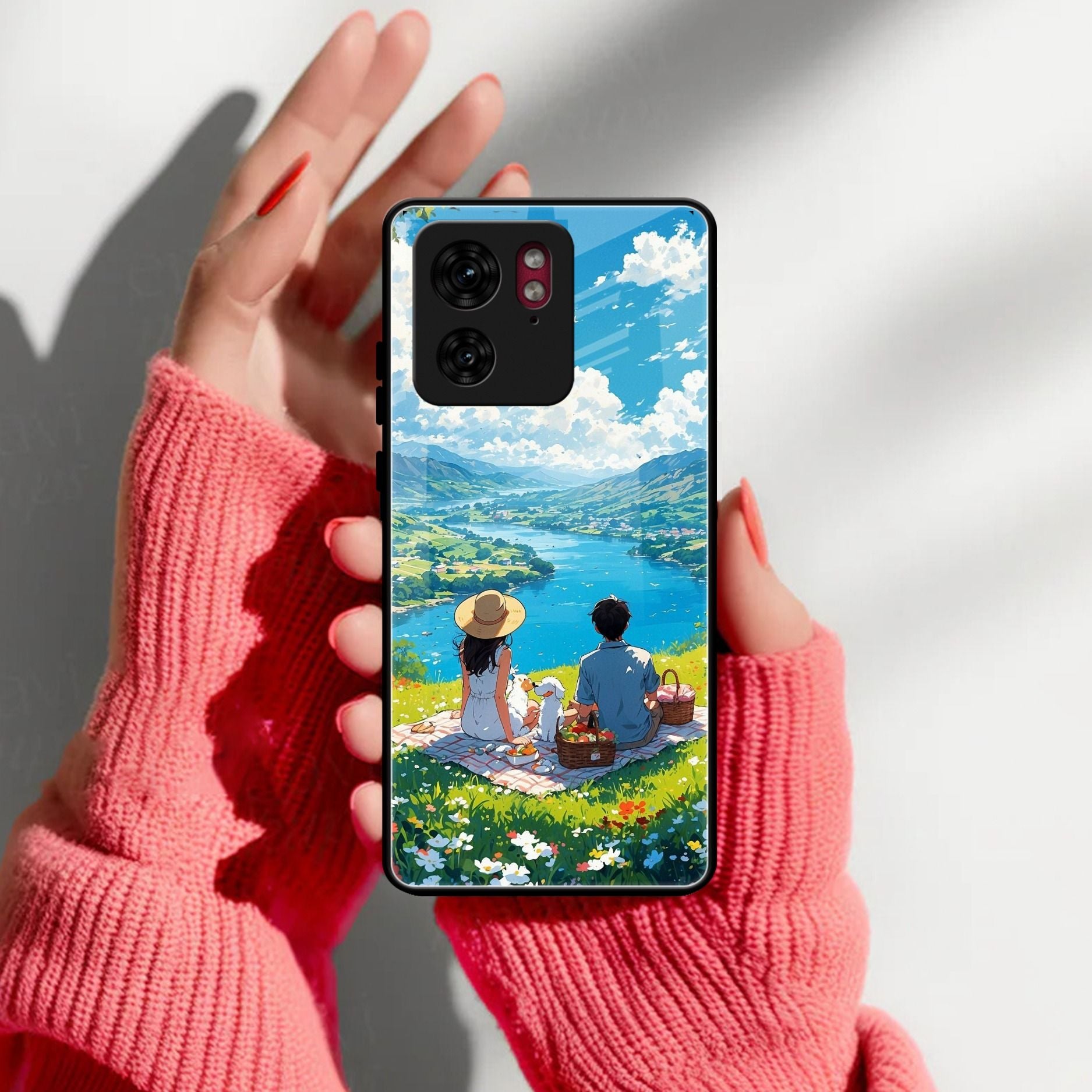 Lakeside Whimsy Glass Case Cover For Motorola