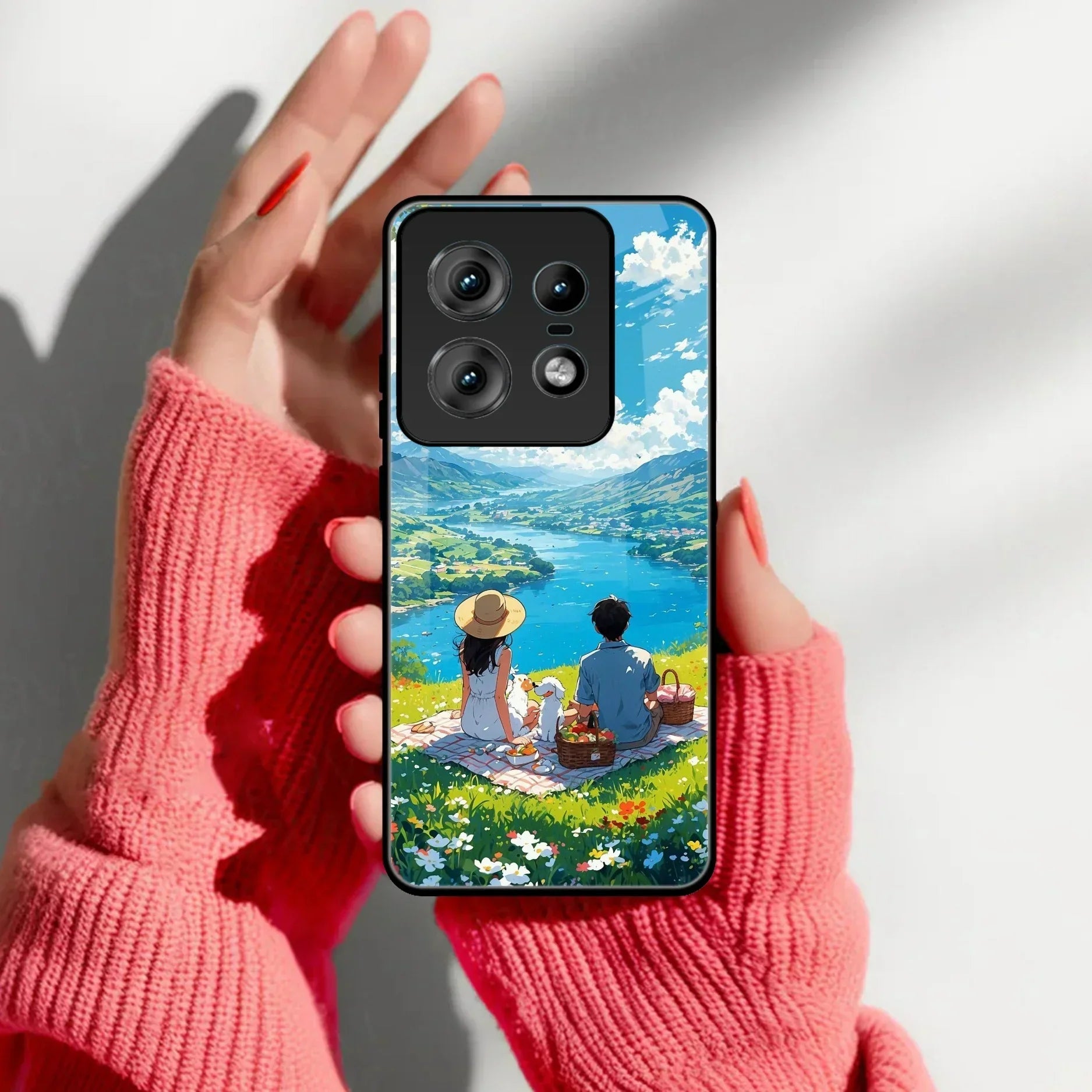 Lakeside Whimsy Glass Case Cover For Motorola - ShopOnCliQ