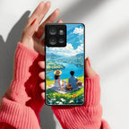 Lakeside Whimsy Glass Case Cover For Motorola - ShopOnCliQ