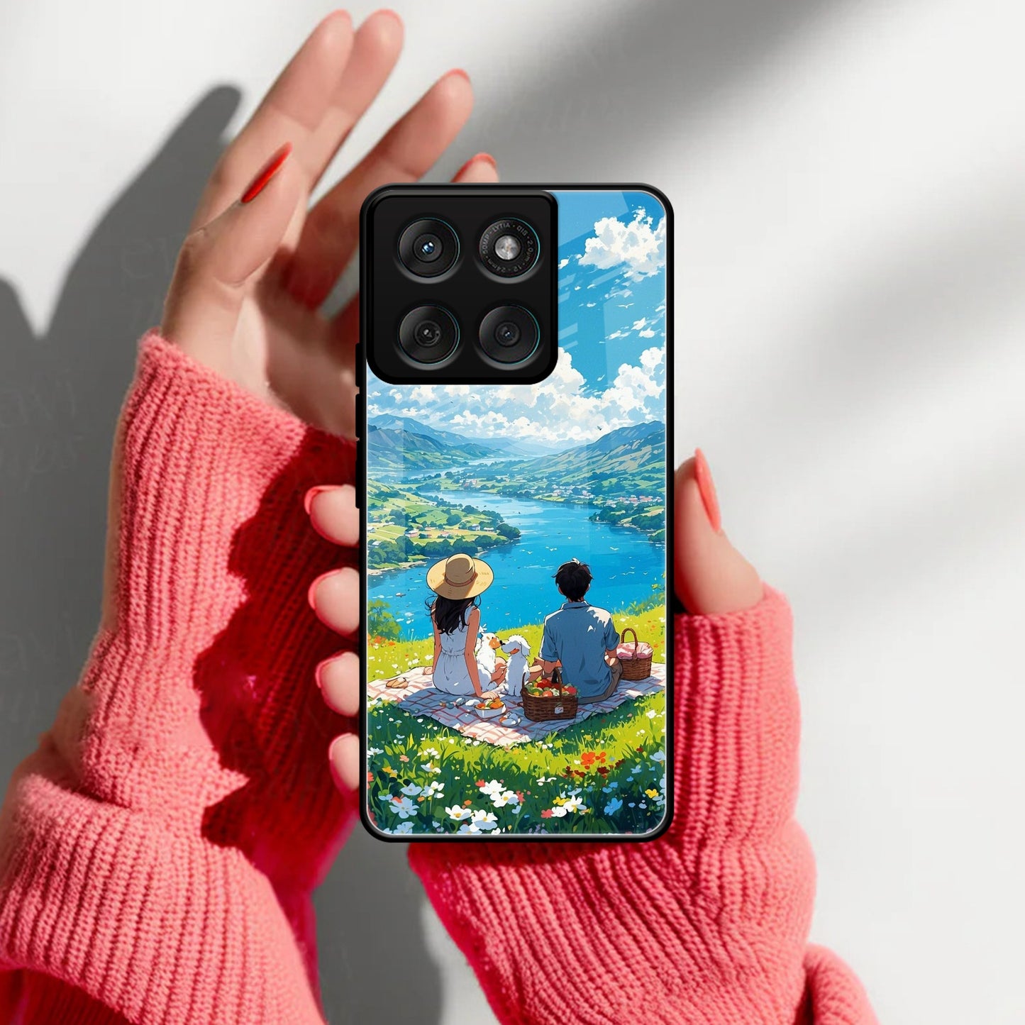 Lakeside Whimsy Glass Case Cover For Motorola