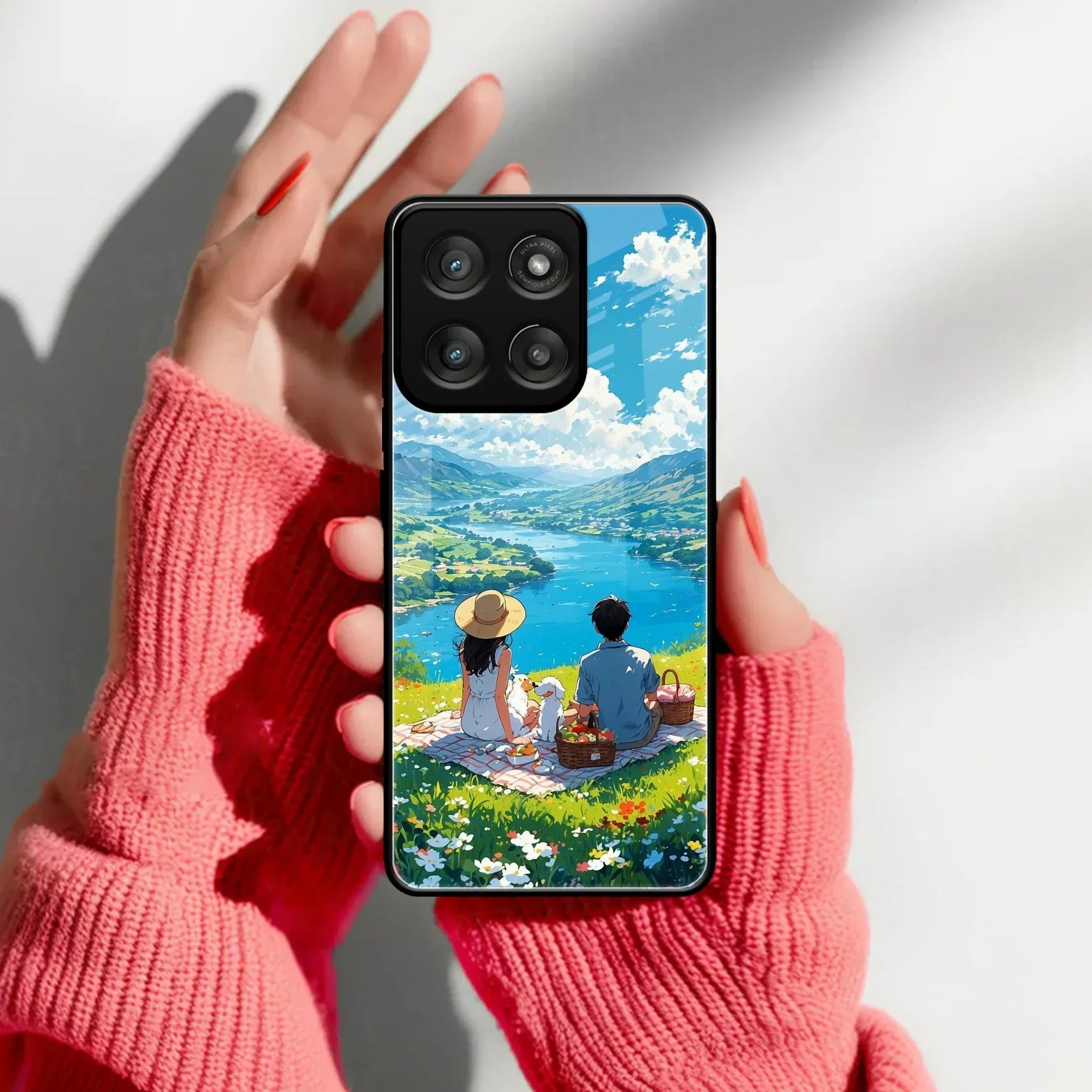 Lakeside Whimsy Glass Case Cover For Motorola - ShopOnCliQ