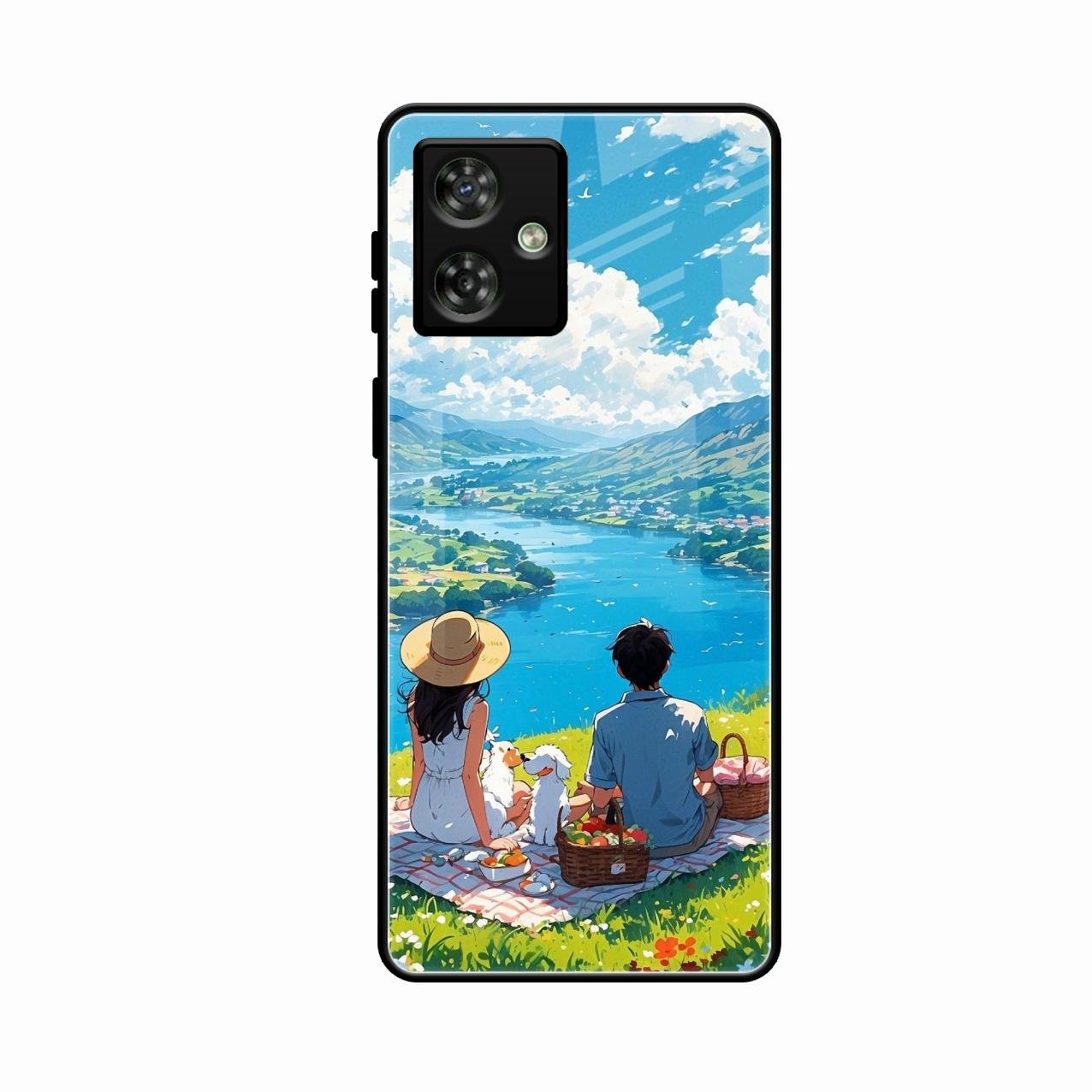 Lakeside Whimsy Glass Case Cover For Motorola G54 5G