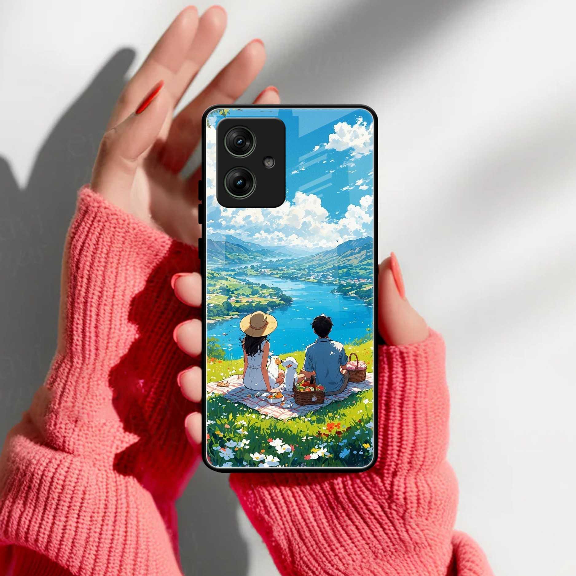 Lakeside Whimsy Glass Case Cover For Motorola
