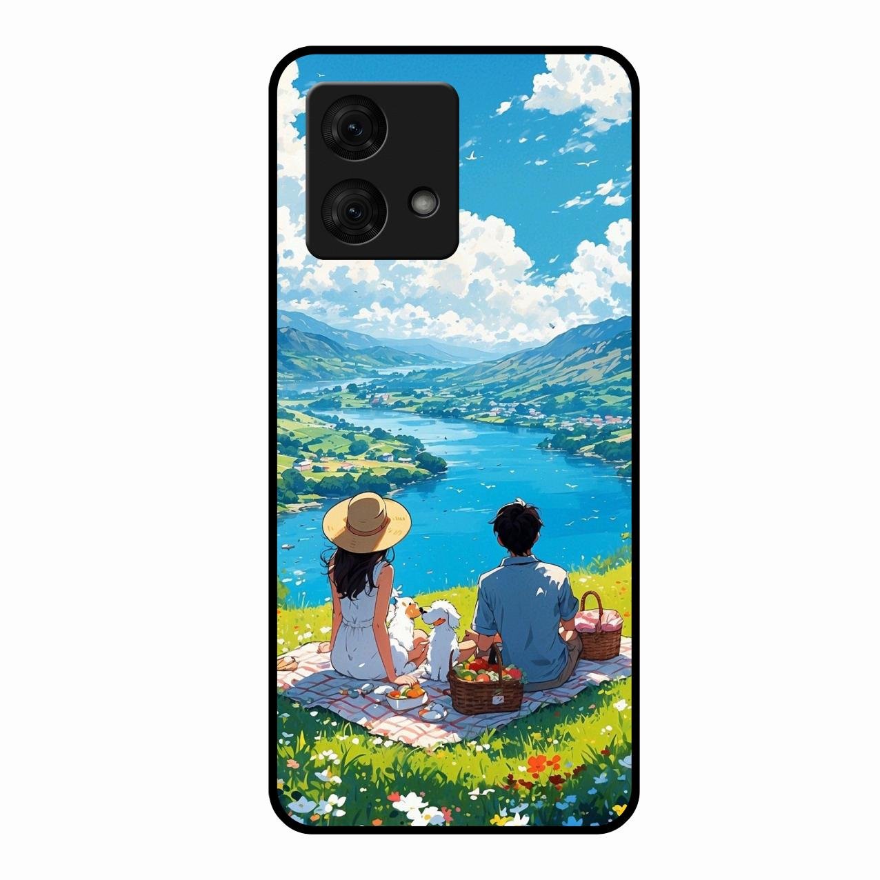 Lakeside Whimsy Glass Case Cover For Motorola g84 5G