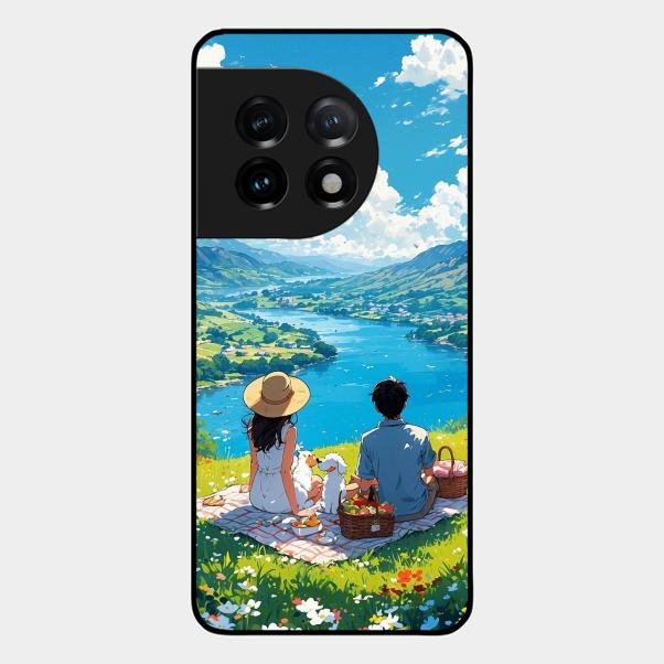 Lakeside Whimsy Glass Case Cover For Oneplus 11 5G