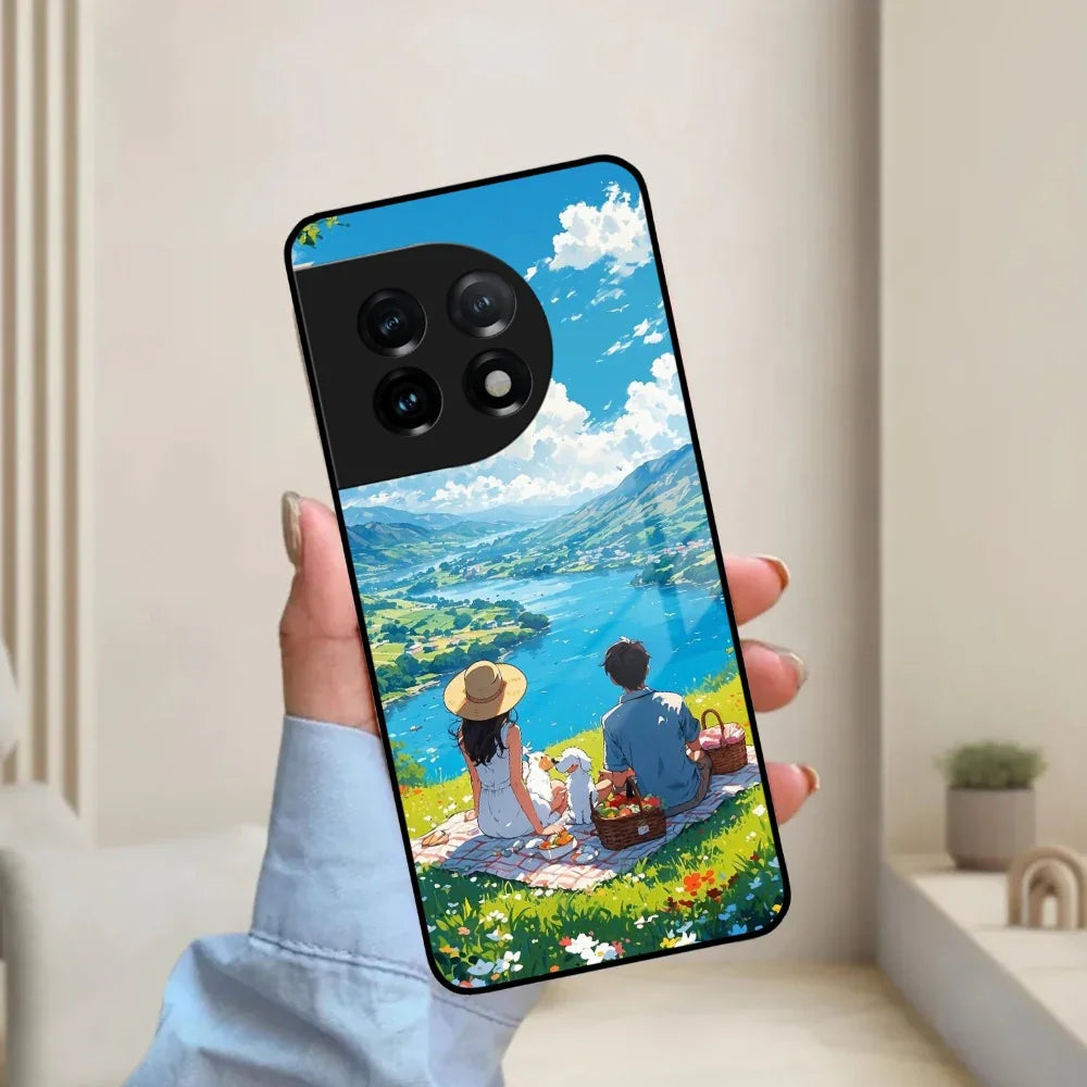 Lakeside Whimsy Glass Case Cover For OnePlus - ShopOnCliQ