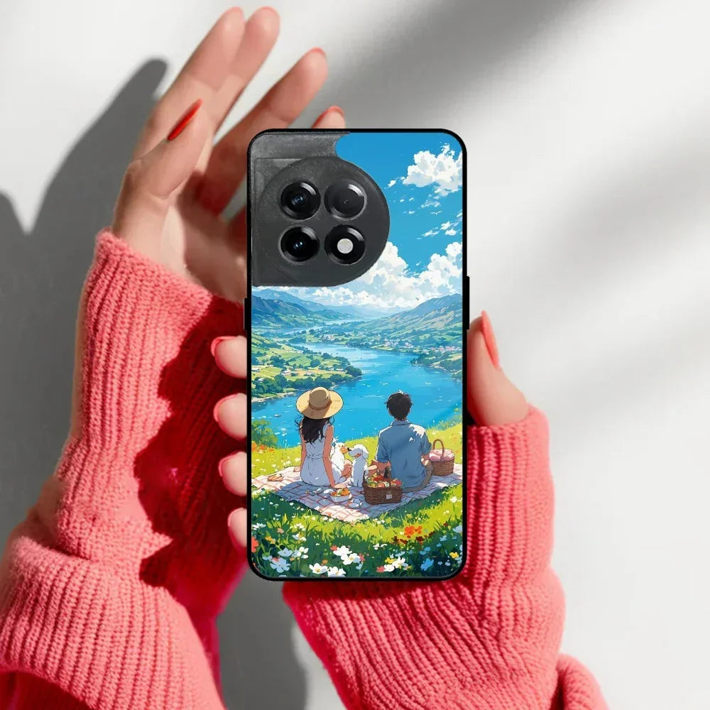 Lakeside Whimsy Glass Case Cover For OnePlus - ShopOnCliQ
